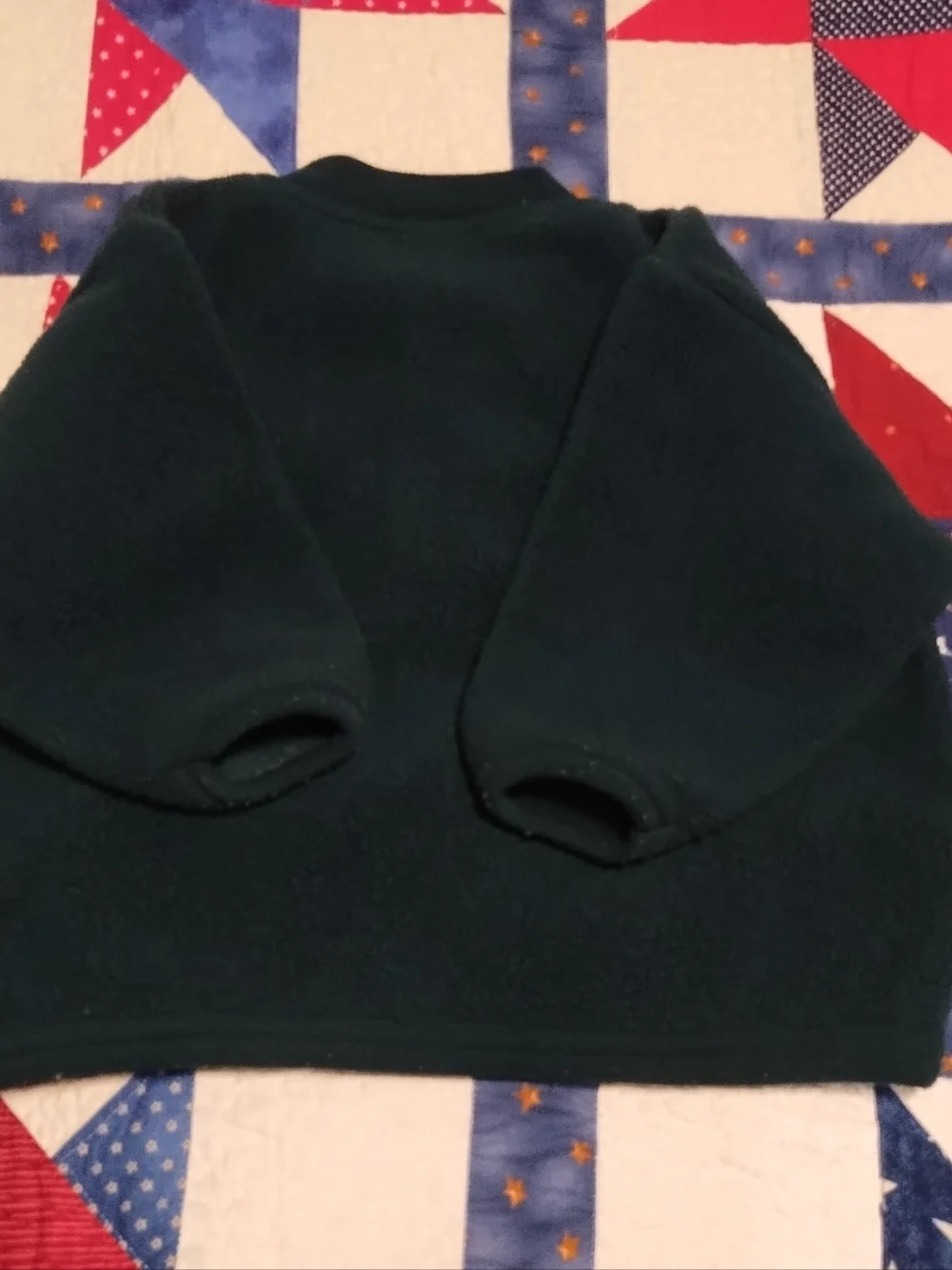 Vintage Kids OshKosh B'gosh Dark Green Fleece Pullover